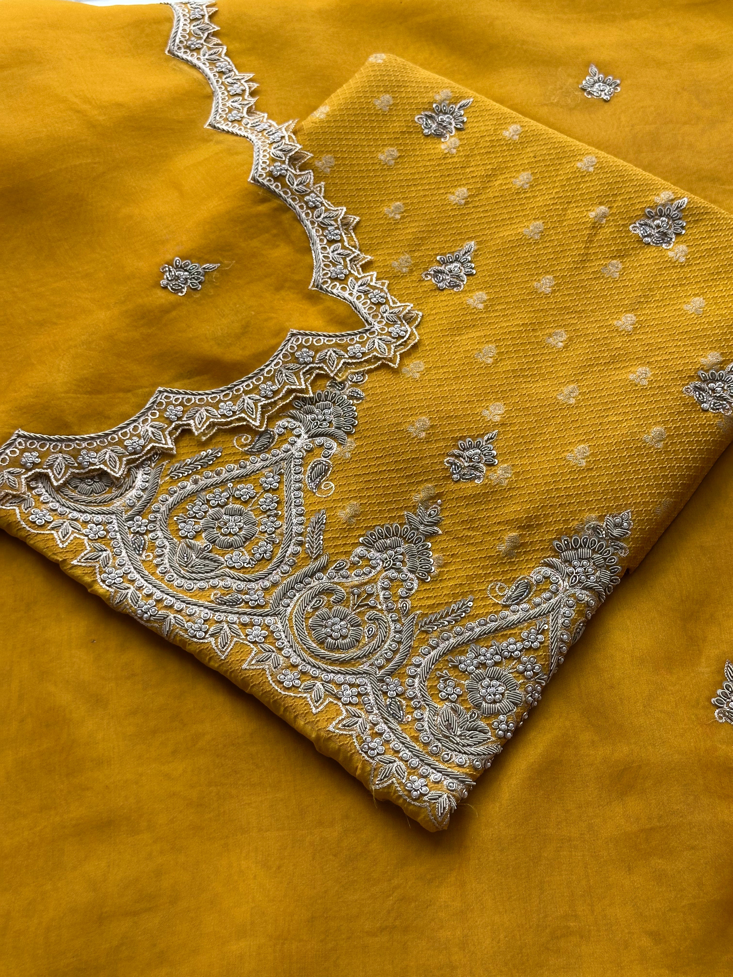 Designer Suit with Heavy Zardozi Embroidered Statement