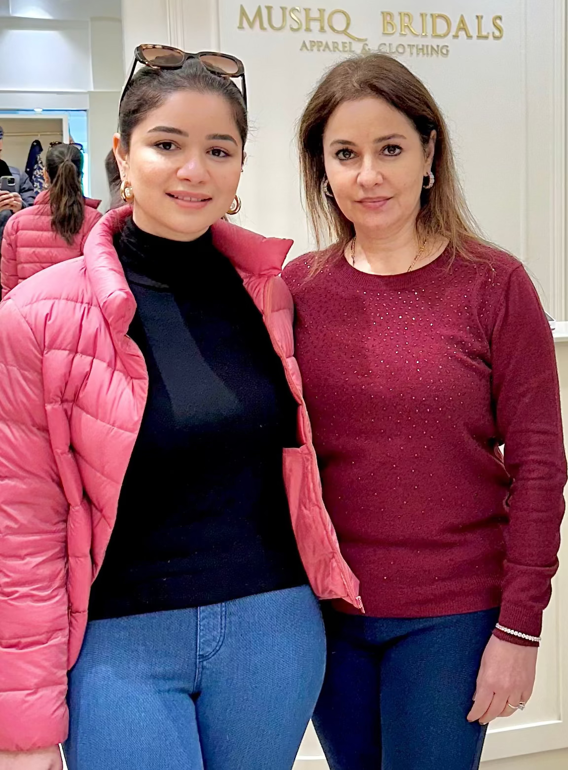 Anjali and Sara Tendulkar visiting MUSHQ Bridals in Srinagar