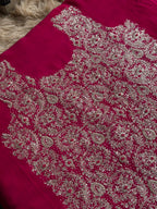 Ruby Regal Dabka Embroidered Festive Suit Set