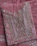 Blush Rose Hand-Embroidered Festive Suit Set