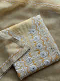 Sunlit Ivory Floral Hand-Embroidered Festive Suit Set