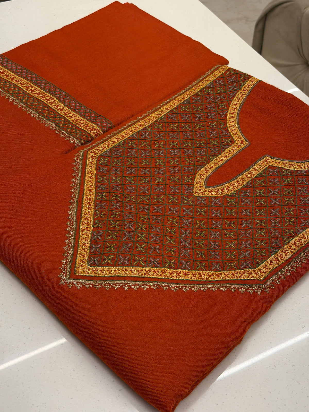 Pure Wool Tilla Sozni Unstitched