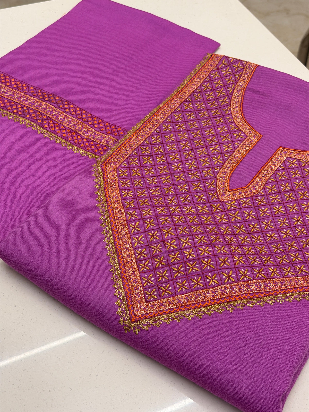 Pure Wool Tilla Sozni Unstitched