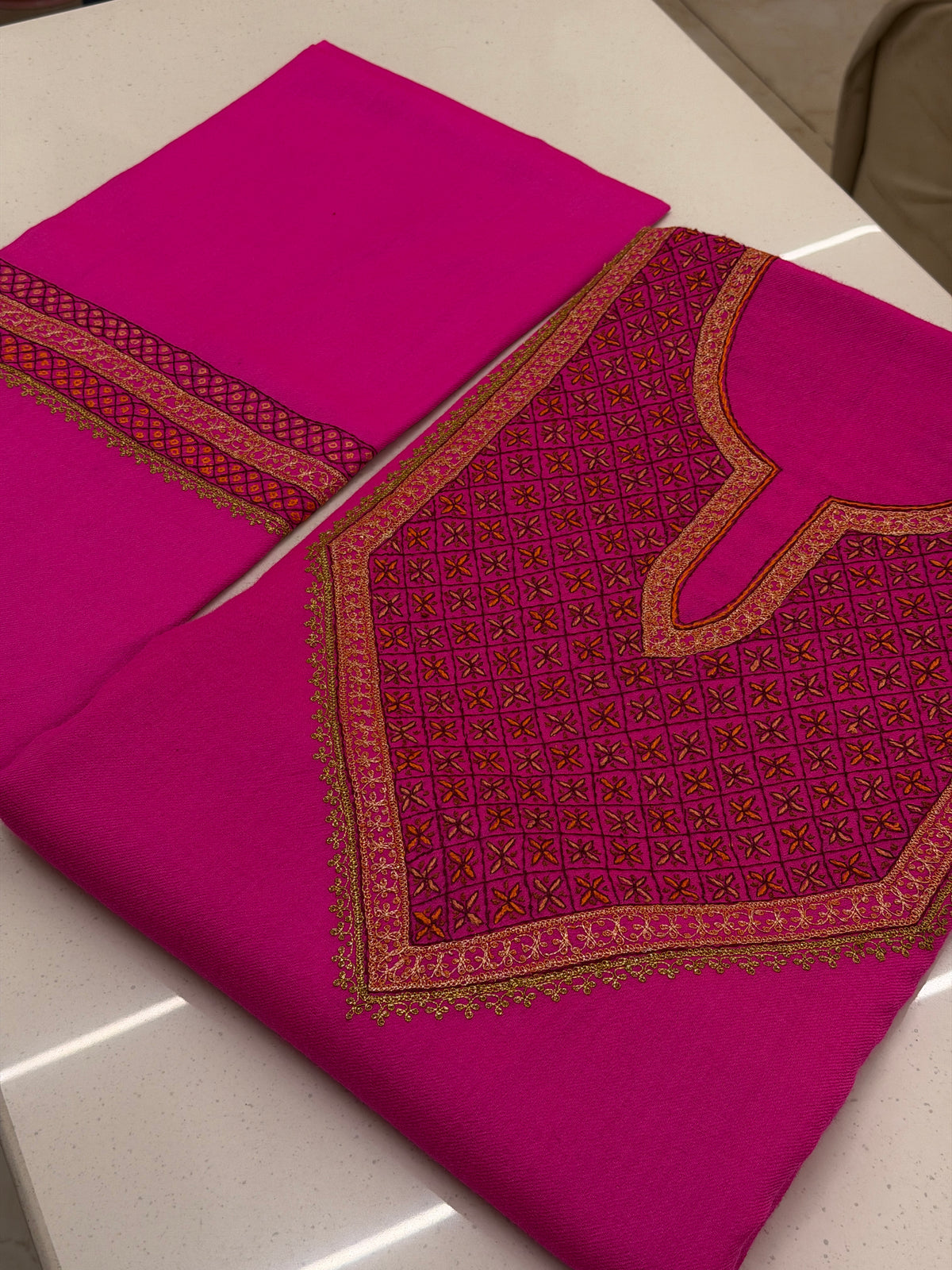Pure Wool Tilla Sozni Unstitched