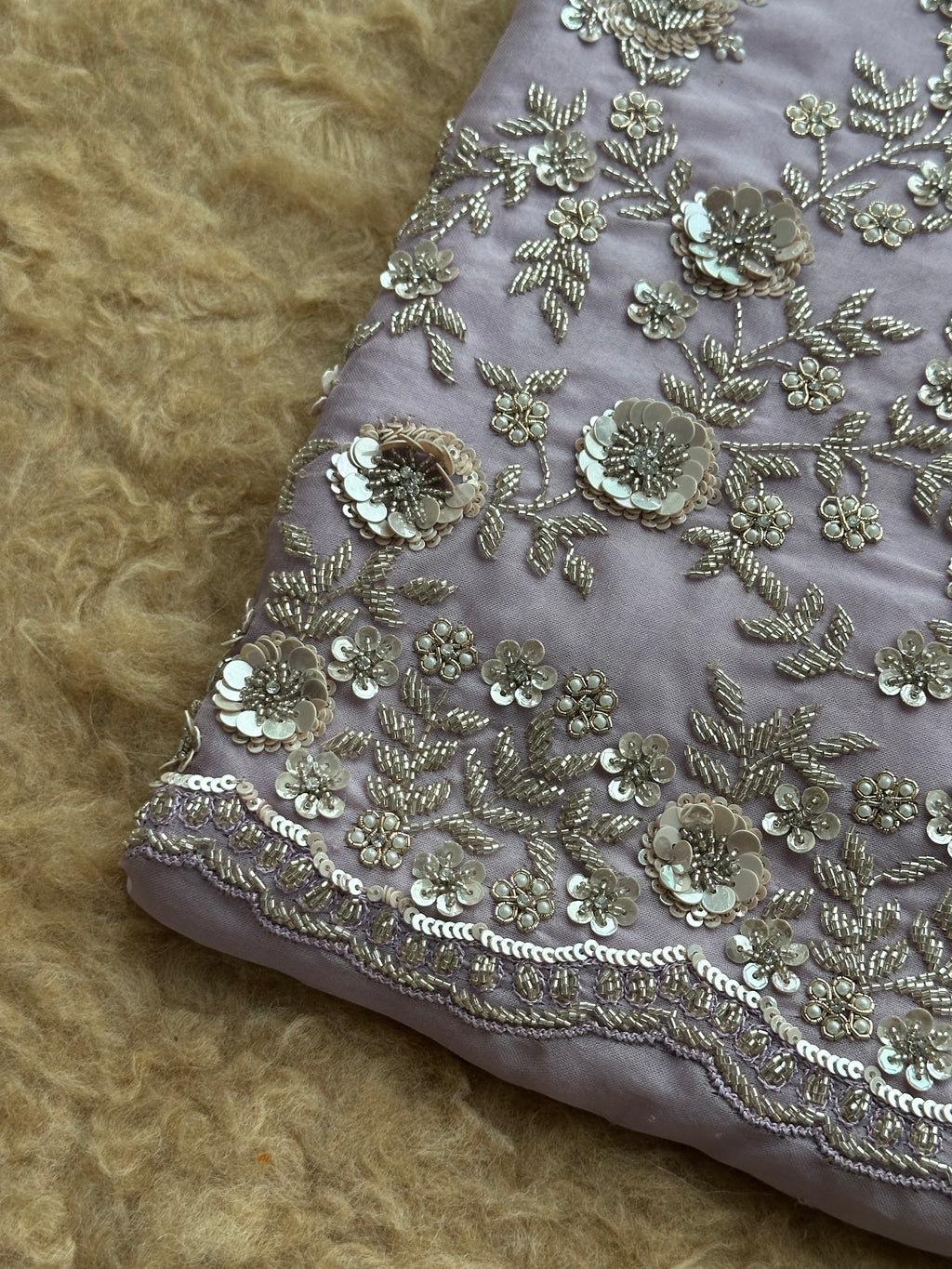 Celestial Bloom Embroidered Suit Set