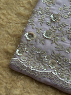Celestial Bloom Embroidered Suit Set