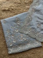 Celestial Bloom Embroidered Suit Set