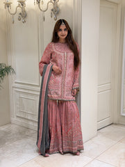 Noor-e-Gota Crepe Gharara Set