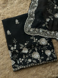 Classic Floral Embroidered Suit