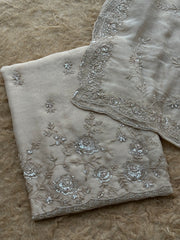 Classic Floral Embroidered Suit
