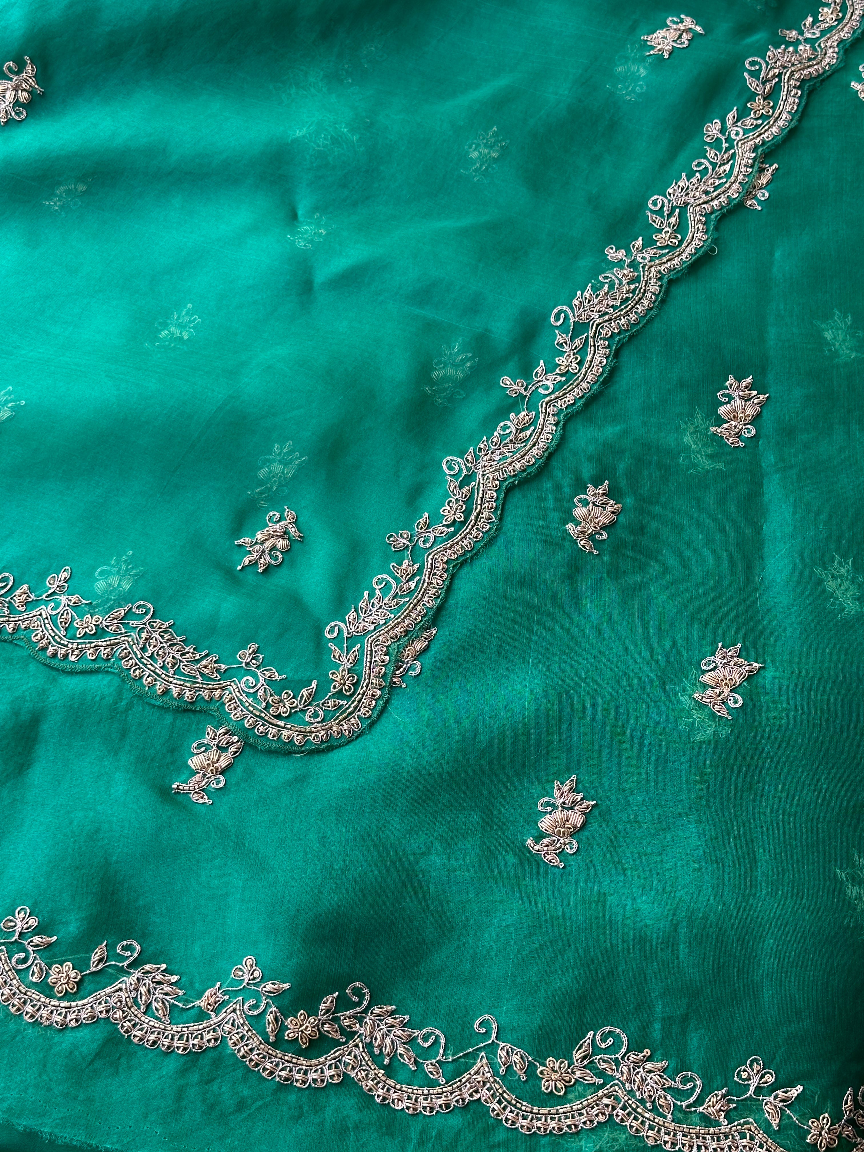 Classic Zari Embroidered Suit