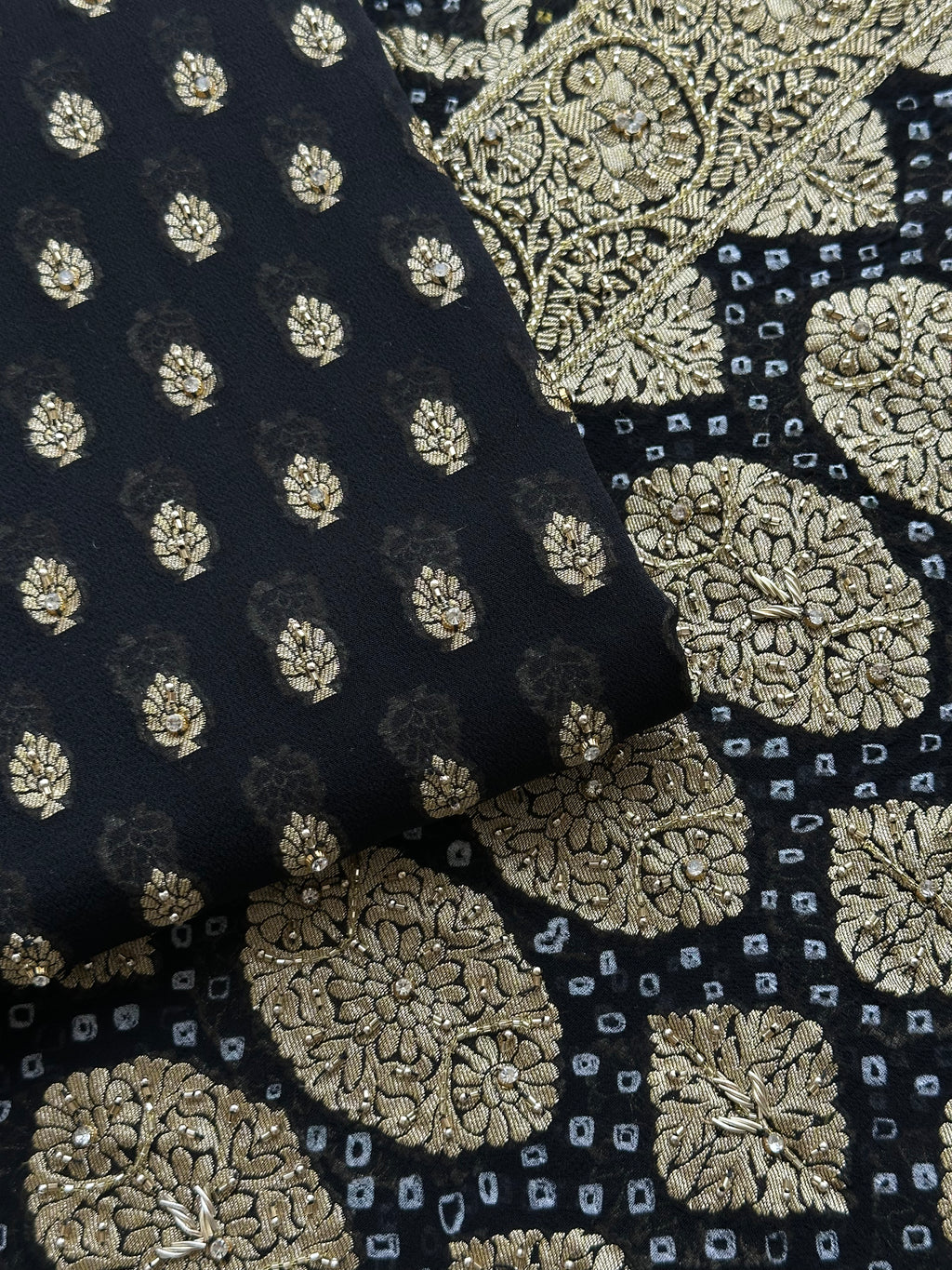 Handloom Zari Dabka Kadhana Suit Set