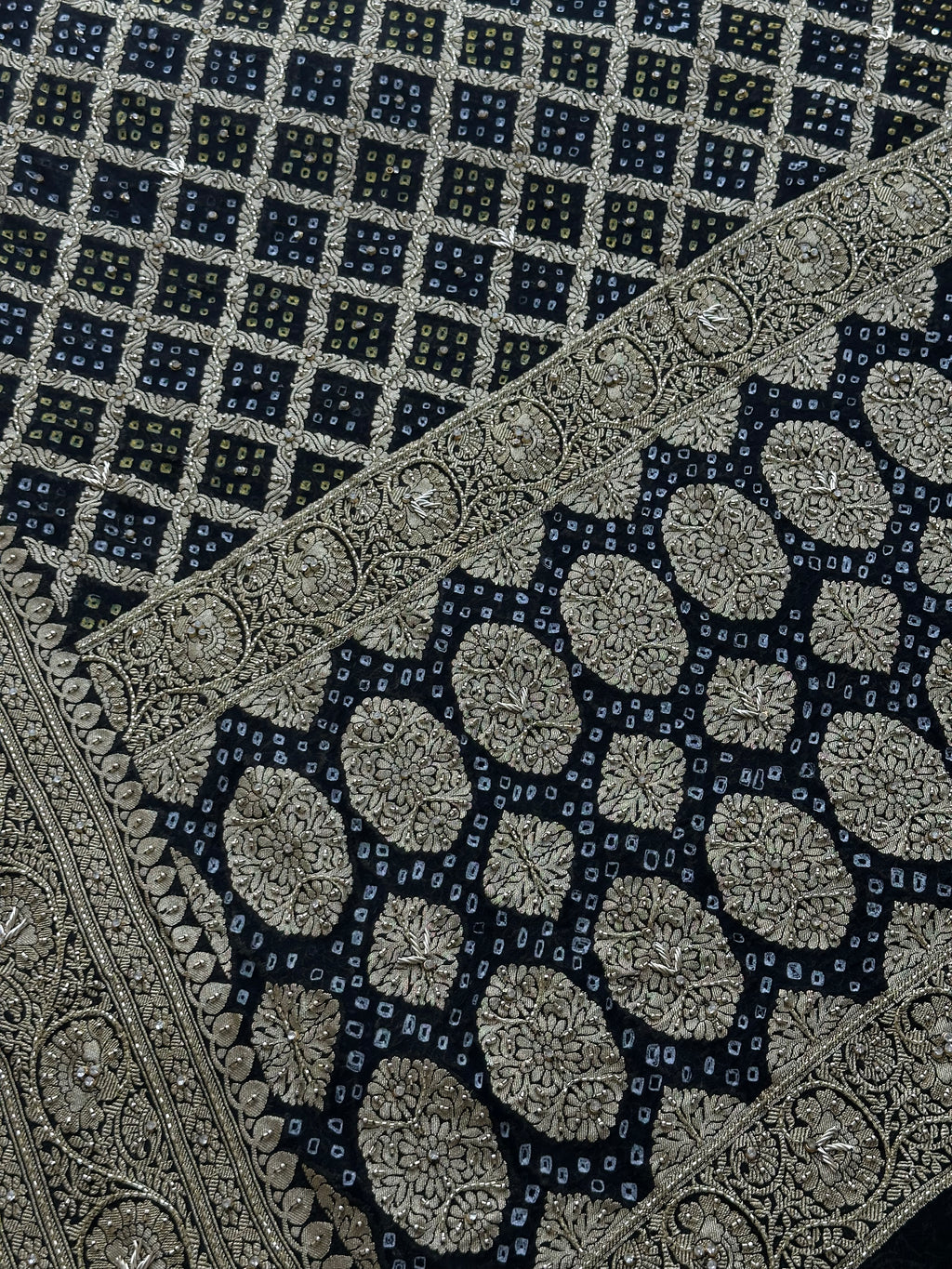 Handloom Zari Dabka Kadhana Suit Set