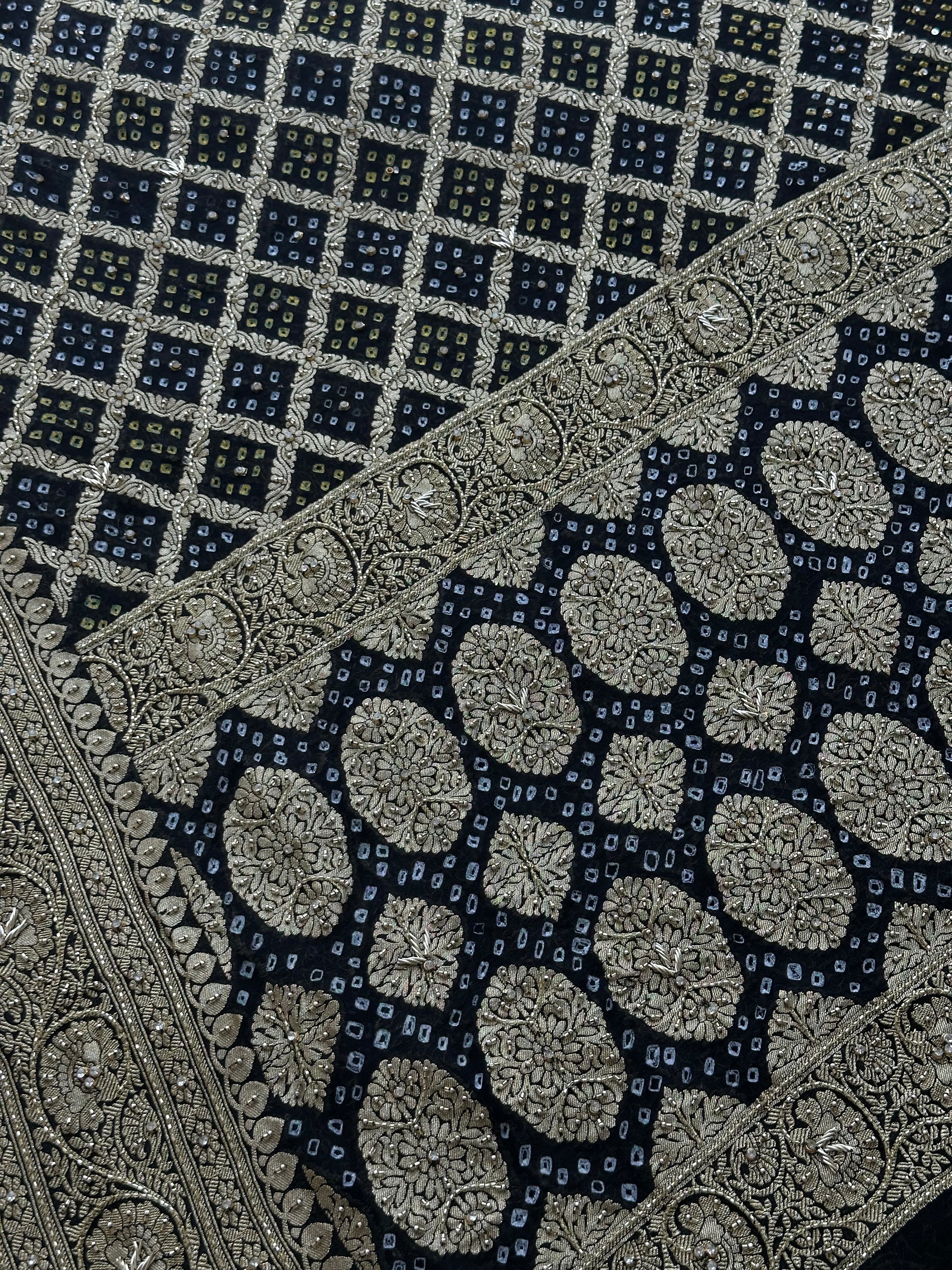 Handloom Zari Dabka Kadhana Suit Set