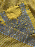 Zar Gul Mustard Embroidered Luxury Suit