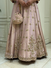 Blush Royale Tissue Silk Luxury Anarkali