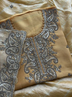 Zar Gul Mustard Tissue Ensemble