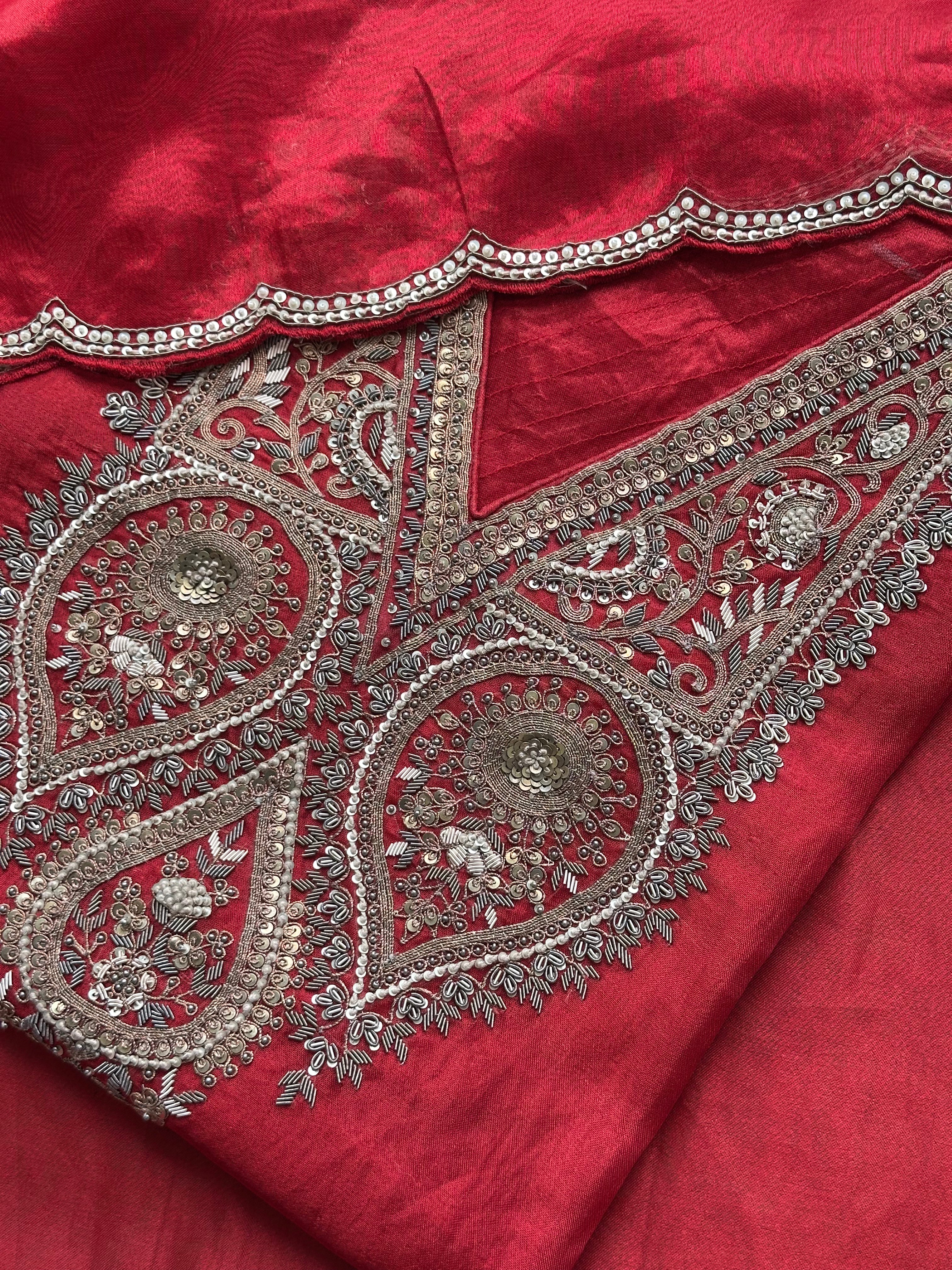 Rouge Noor – Pure Tissue Silk Luxury Ensemble