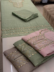 Pure Mull Gota Pitta Luxury Suit Set