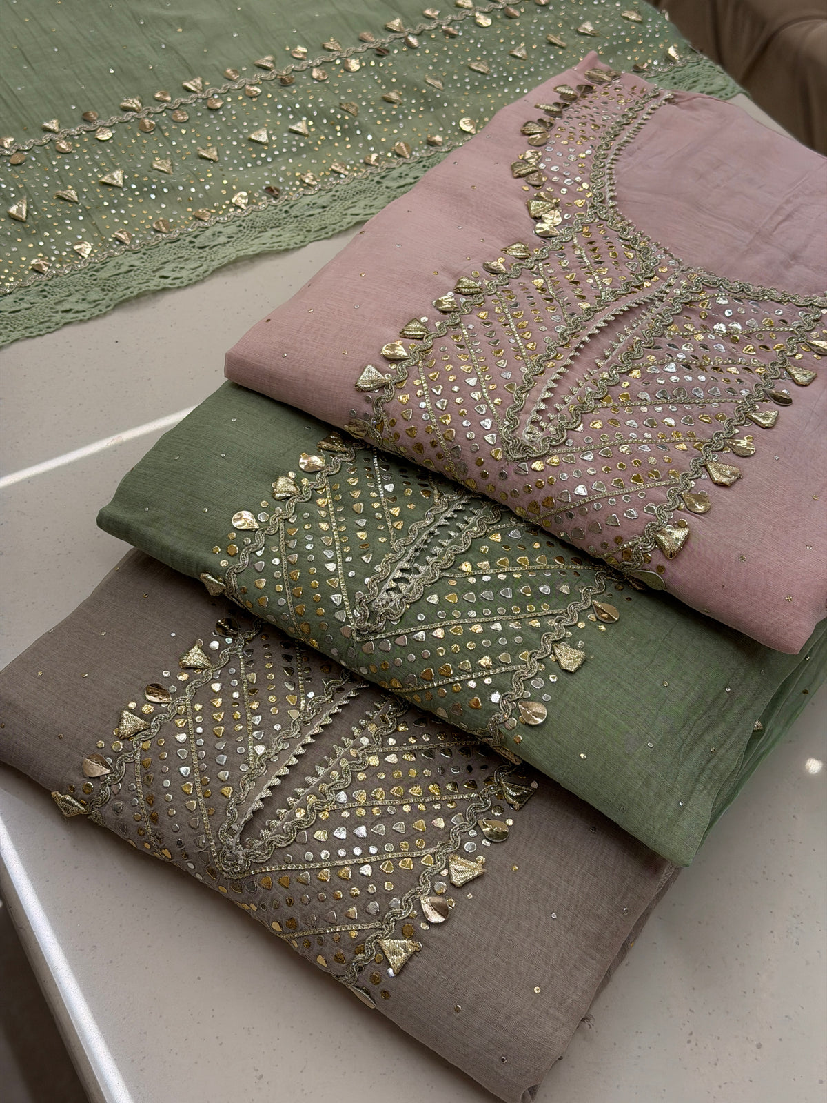 Pure Mull Gota Pitta Luxury Suit Set