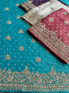 Mehr-e-Zar Luxury Tissue Silk Suit Set