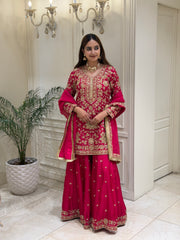 Rani Noor Luxury Silk Gharara Set
