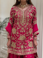 Rani Noor Luxury Silk Gharara Set
