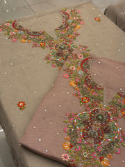 Luxury Tissue Silk Embroidered Suit Set