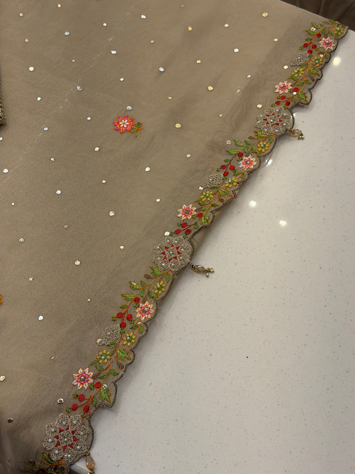 Luxury Tissue Silk Embroidered Suit Set