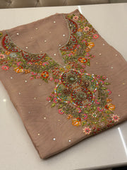 Luxury Tissue Silk Embroidered Suit Set
