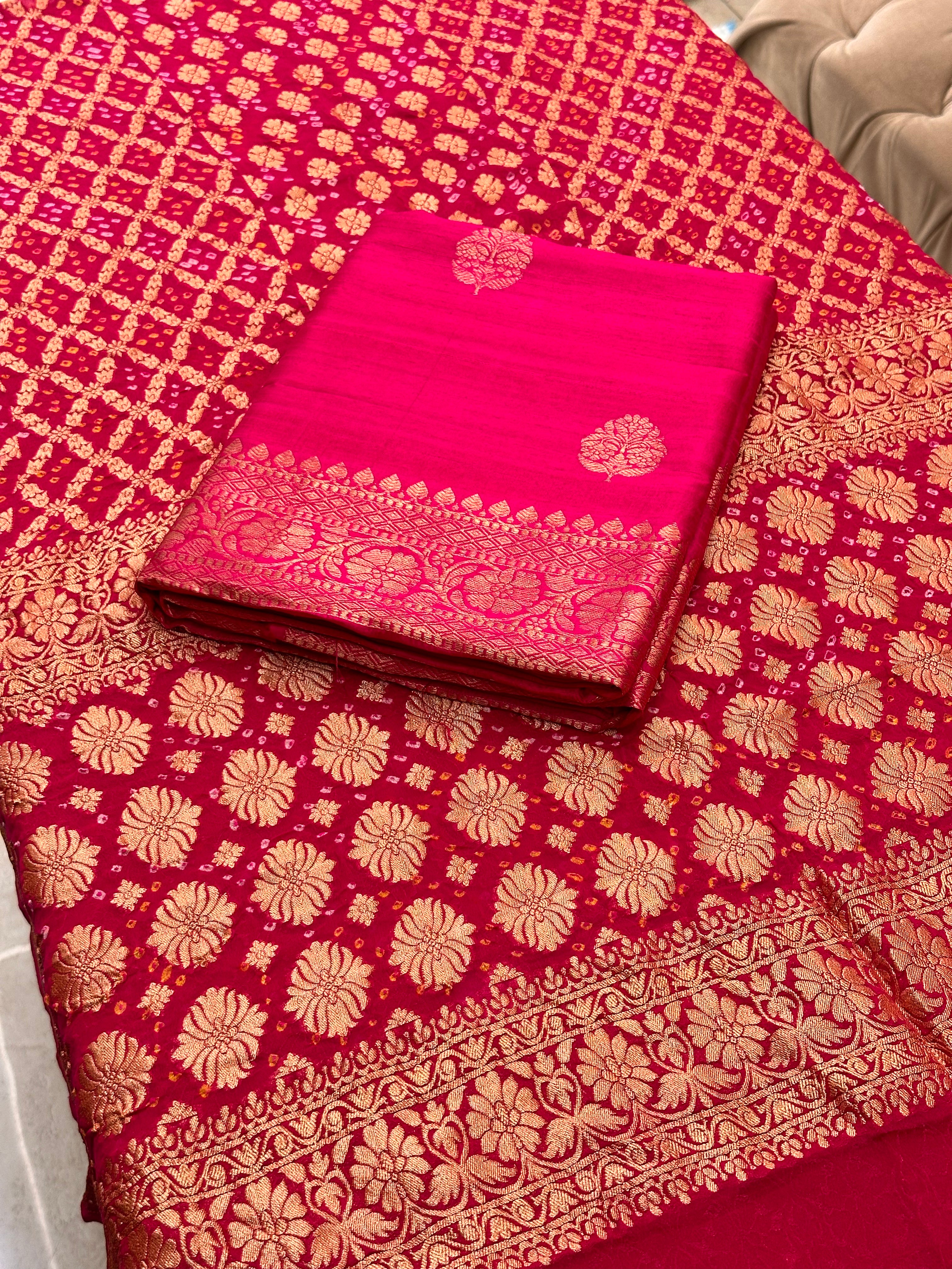 Rang-e-Banaras Pure Raw Silk Suit Set