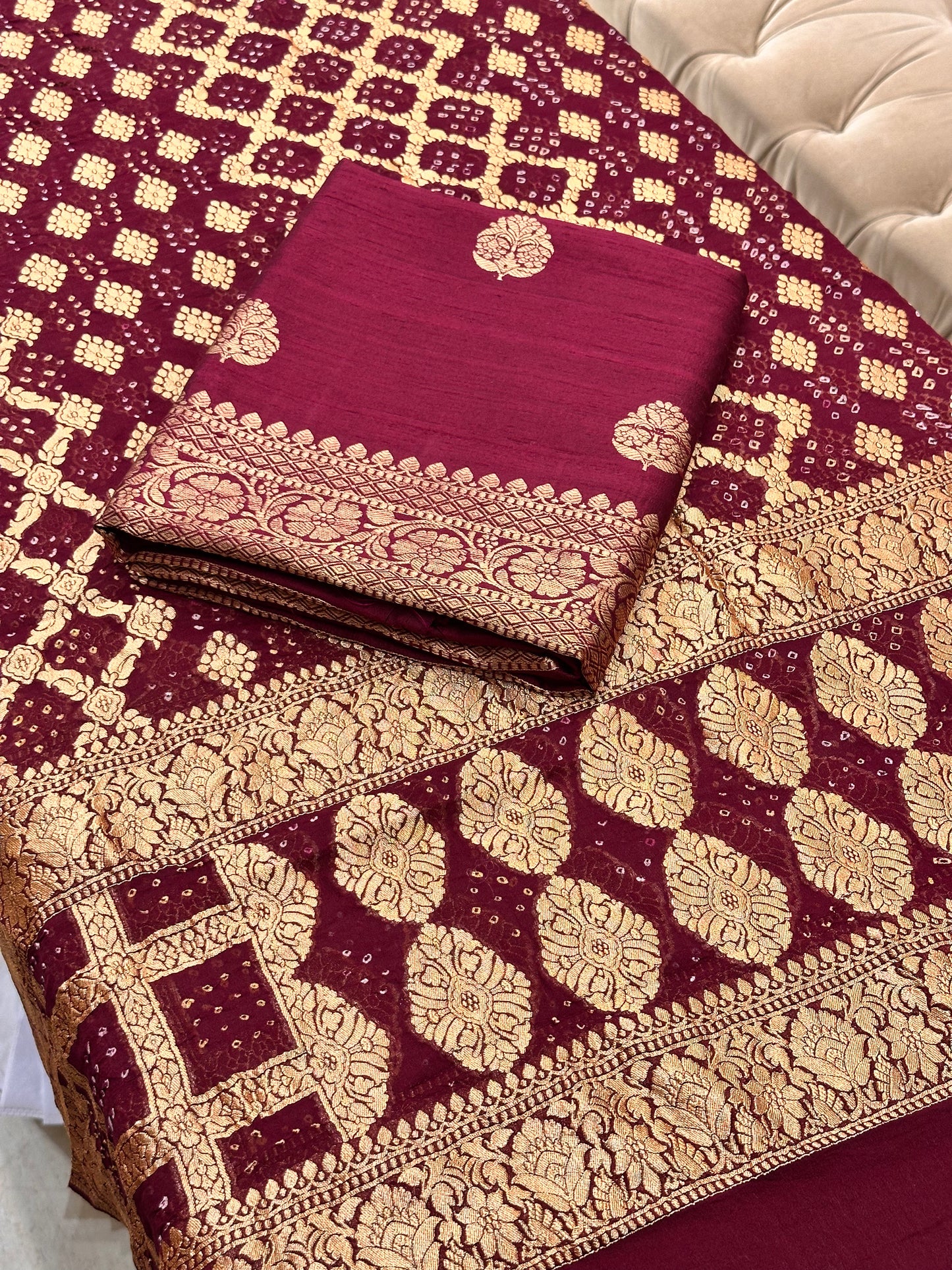 Rang-e-Banaras Pure Raw Silk Suit Set