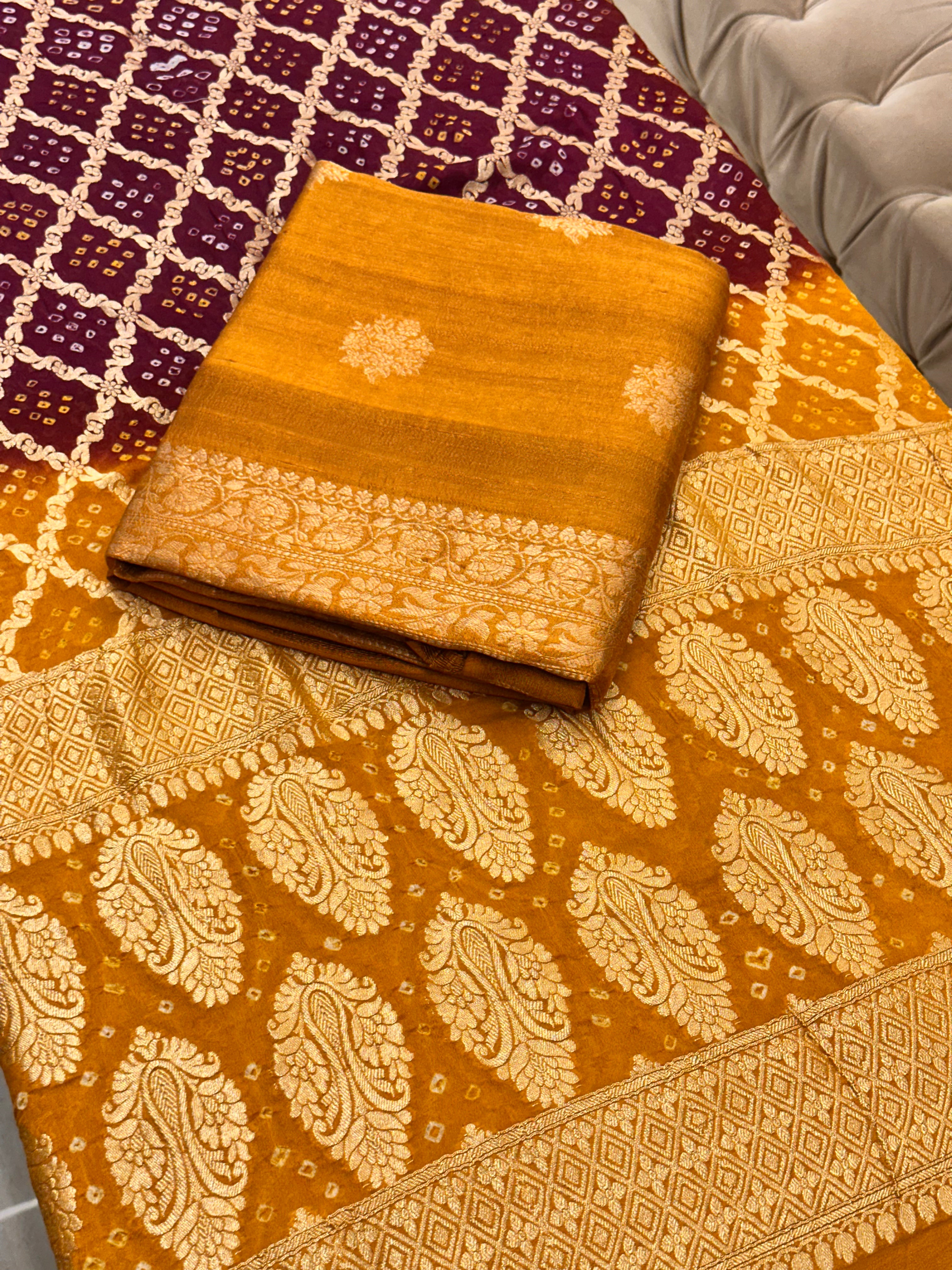 Rang-e-Banaras Pure Raw Silk Suit Set