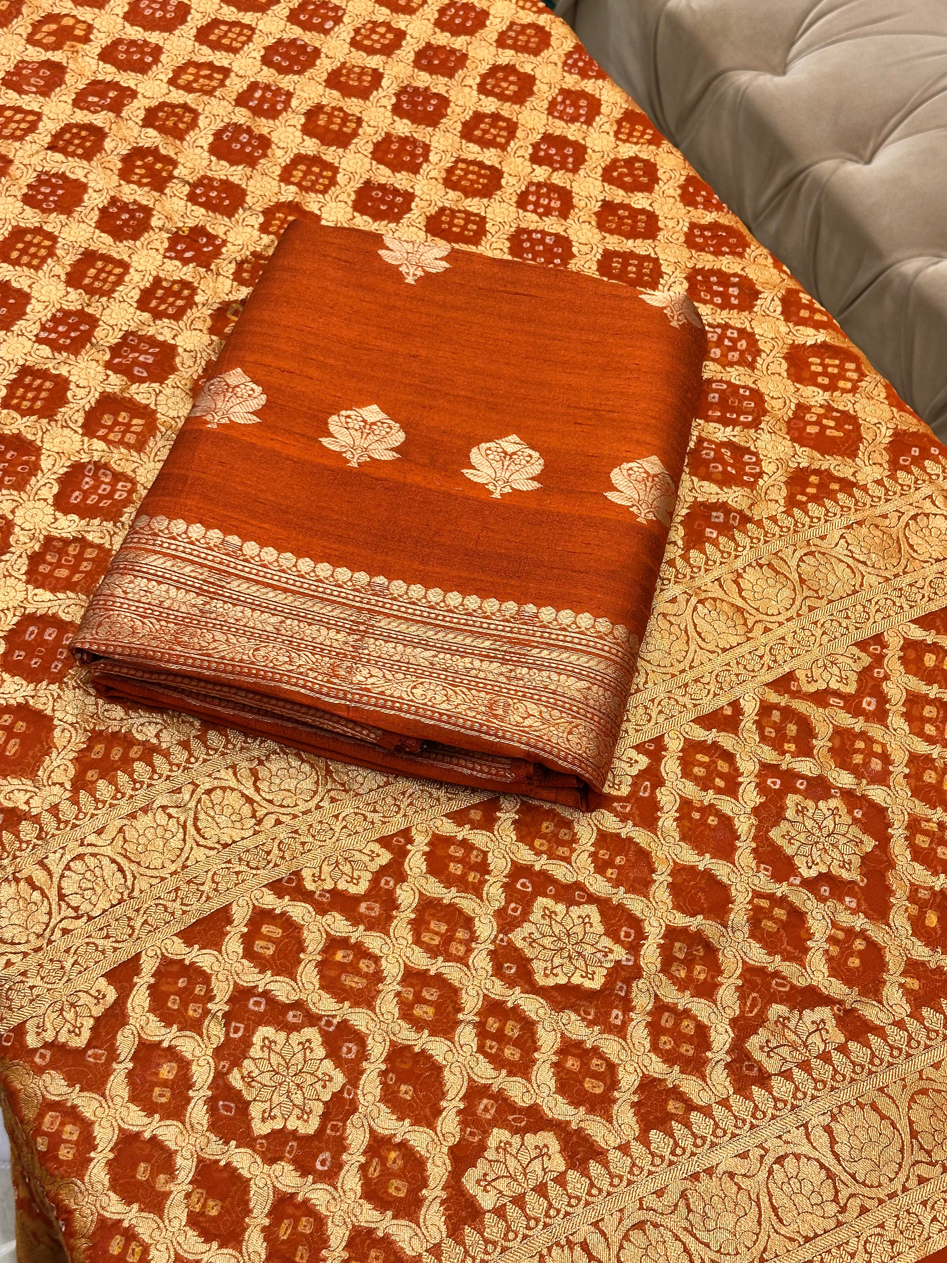 Rang-e-Banaras Pure Raw Silk Suit Set
