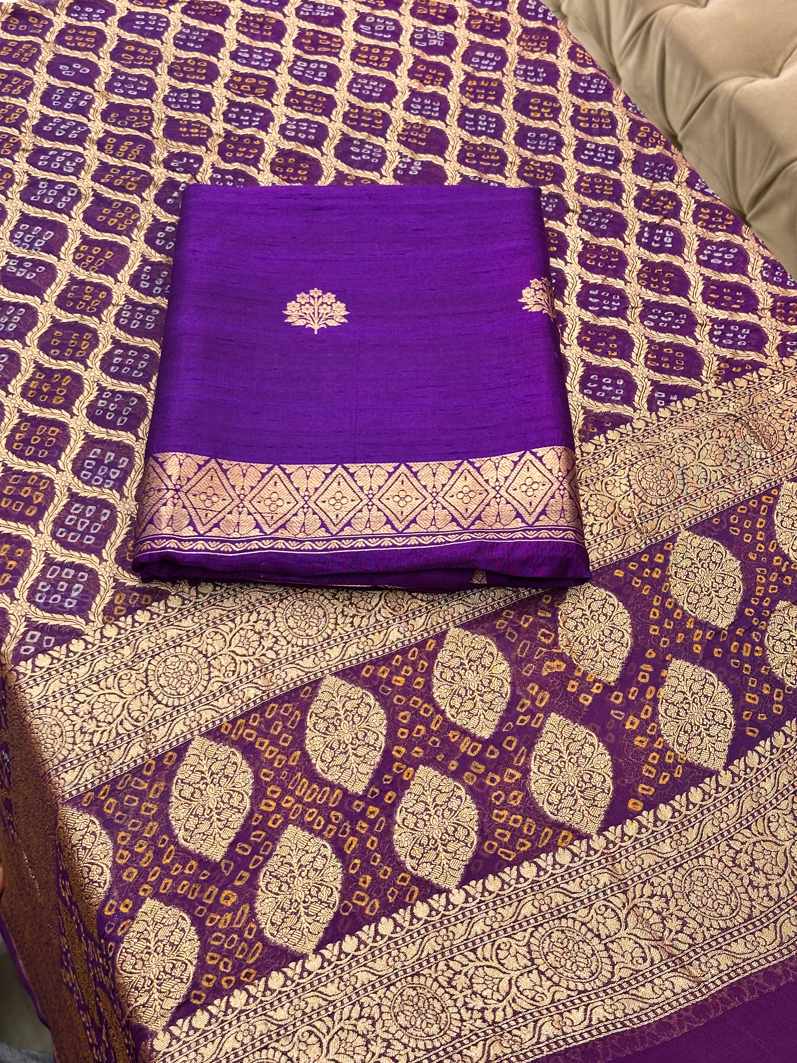 Rang-e-Banaras Pure Raw Silk Suit Set