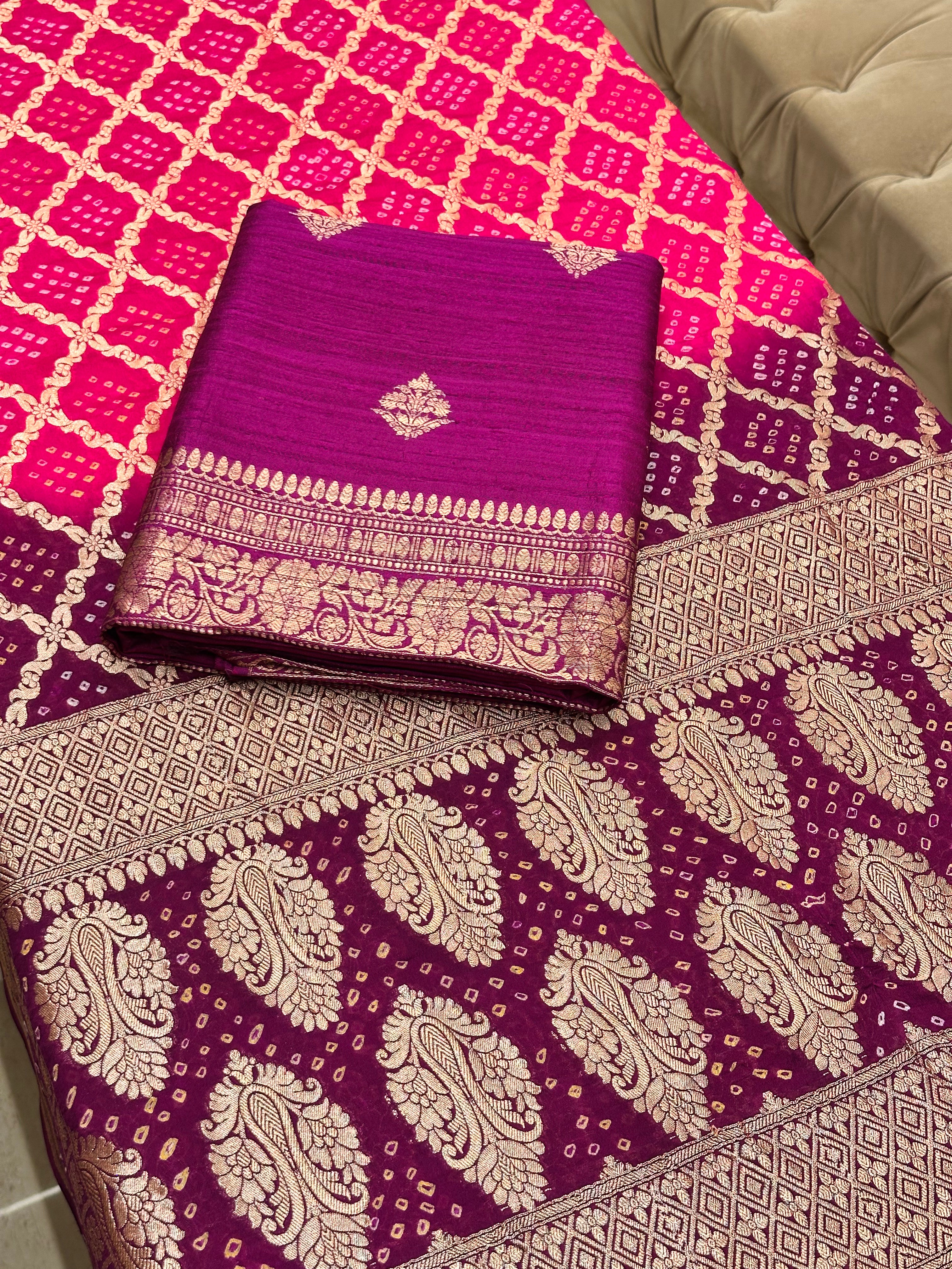 Rang-e-Banaras Pure Raw Silk Suit Set