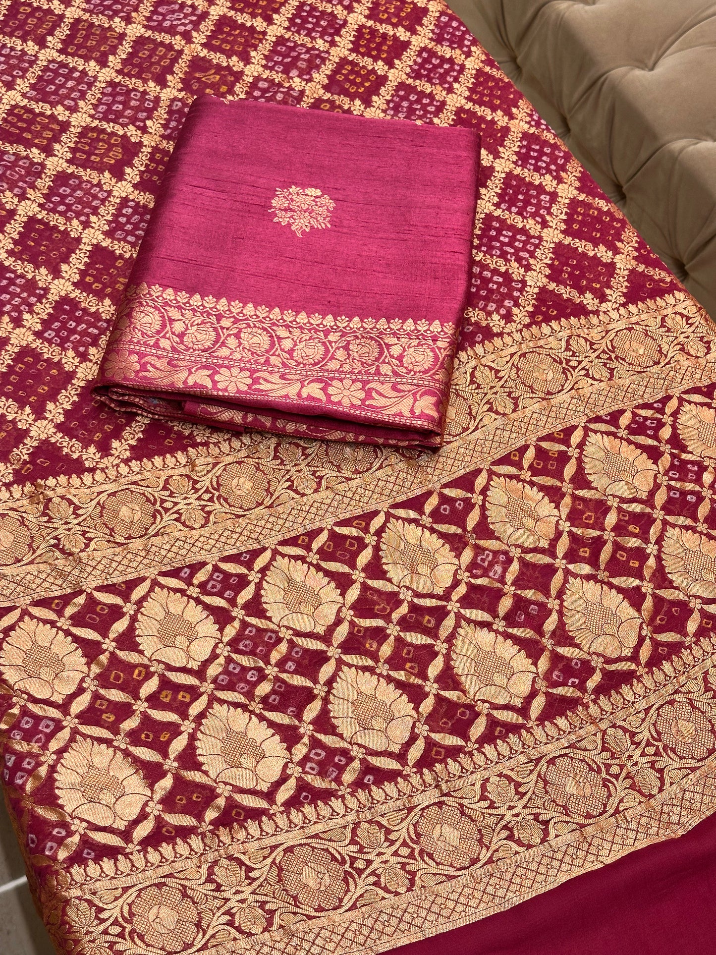 Rang-e-Banaras Pure Raw Silk Suit Set