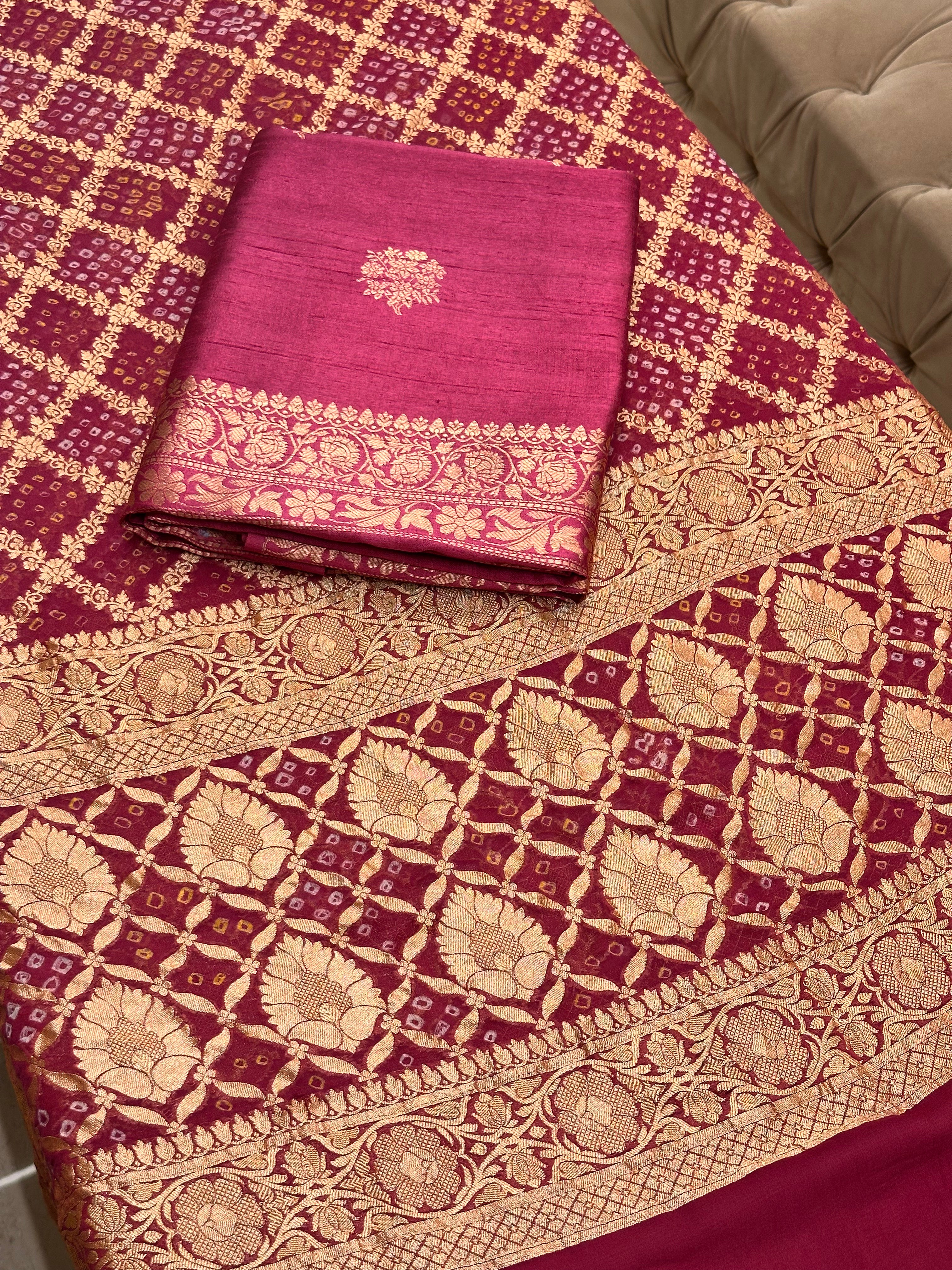 Rang-e-Banaras Pure Raw Silk Suit Set