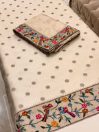 Noor-e-Parinda Ivory Organza Luxury Formal Suit
