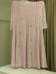 Noor Chikankari Anarkali Set