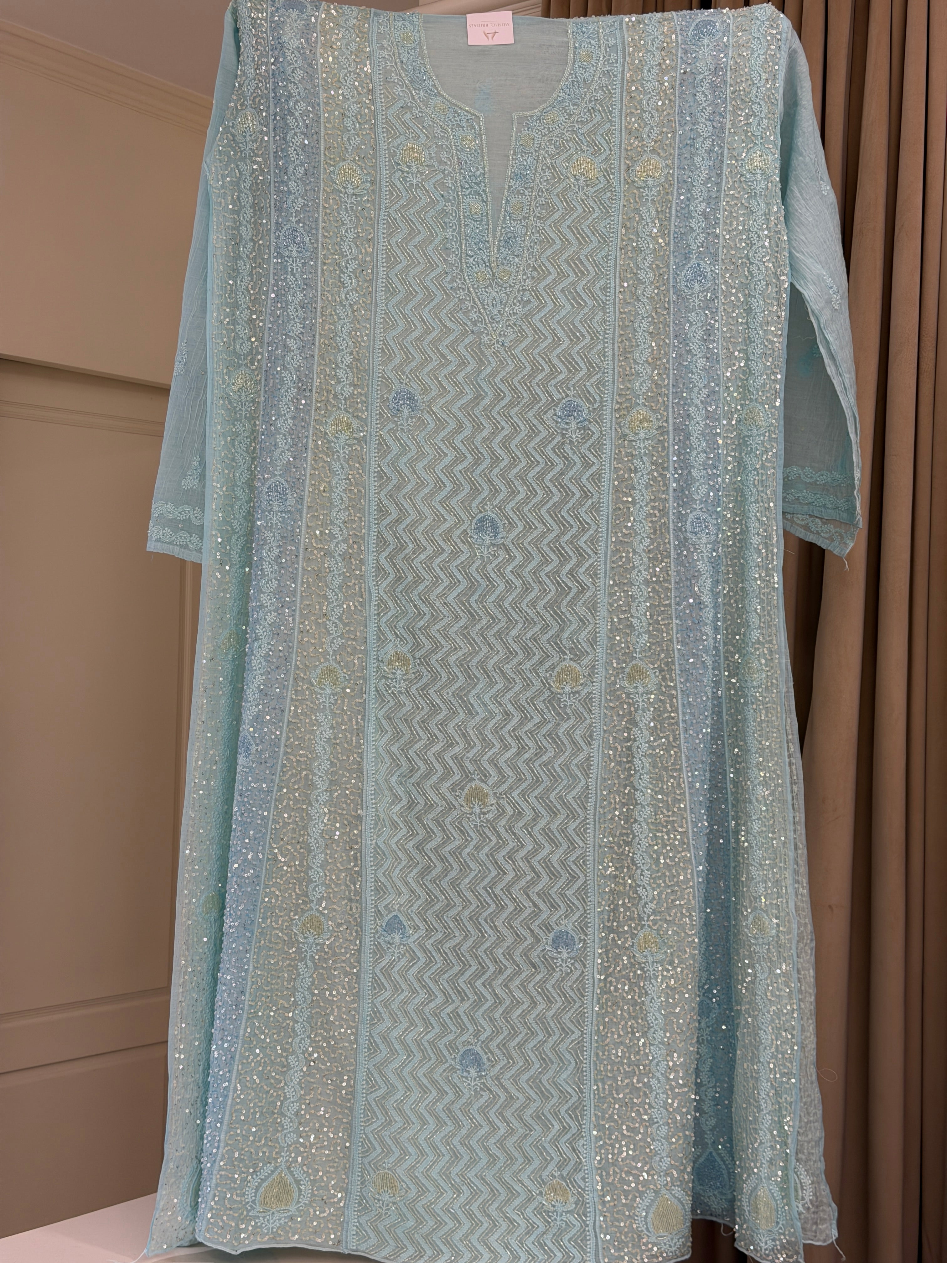 Noor Chikankari Anarkali Set