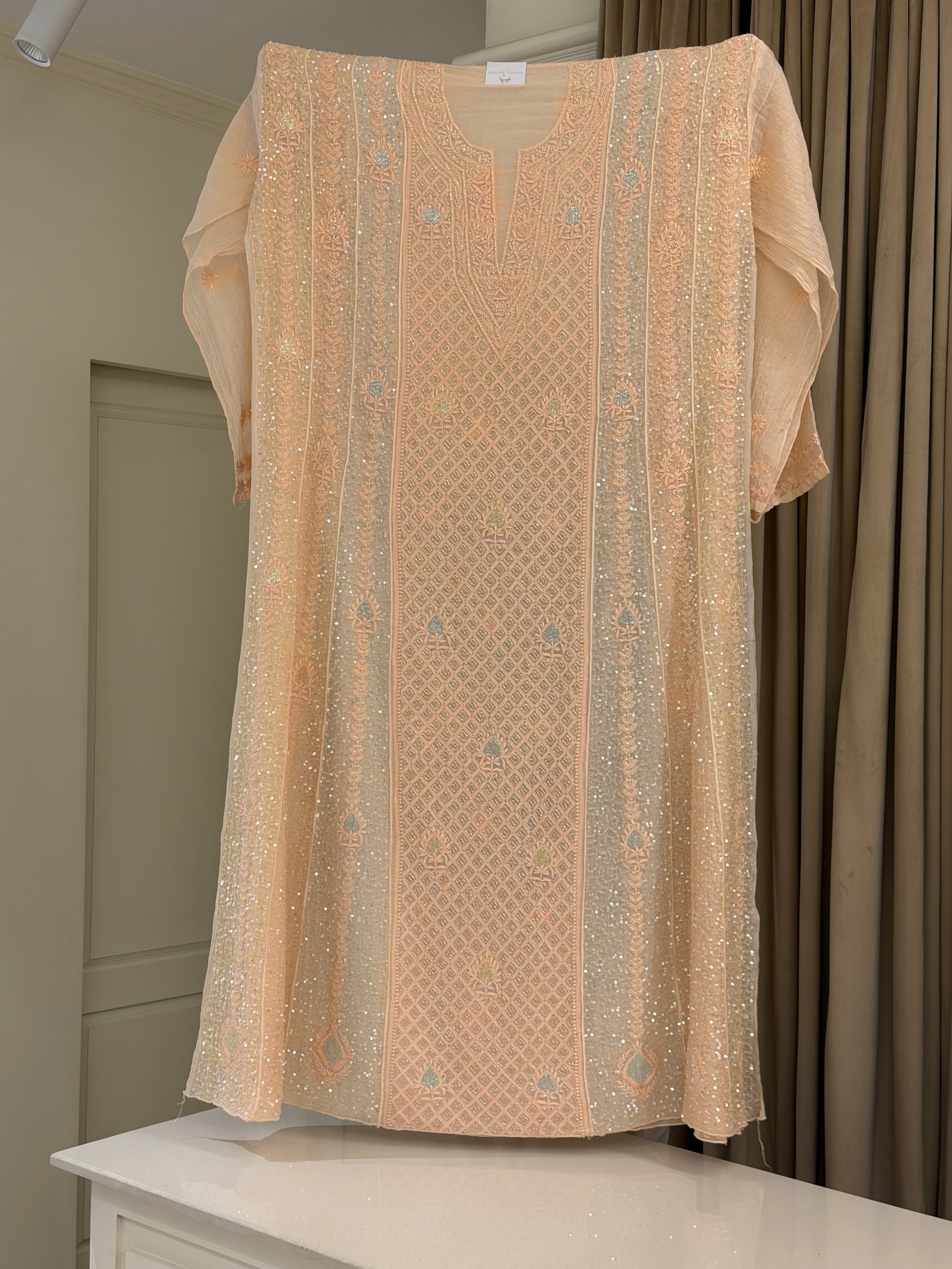 Noor Chikankari Anarkali Set