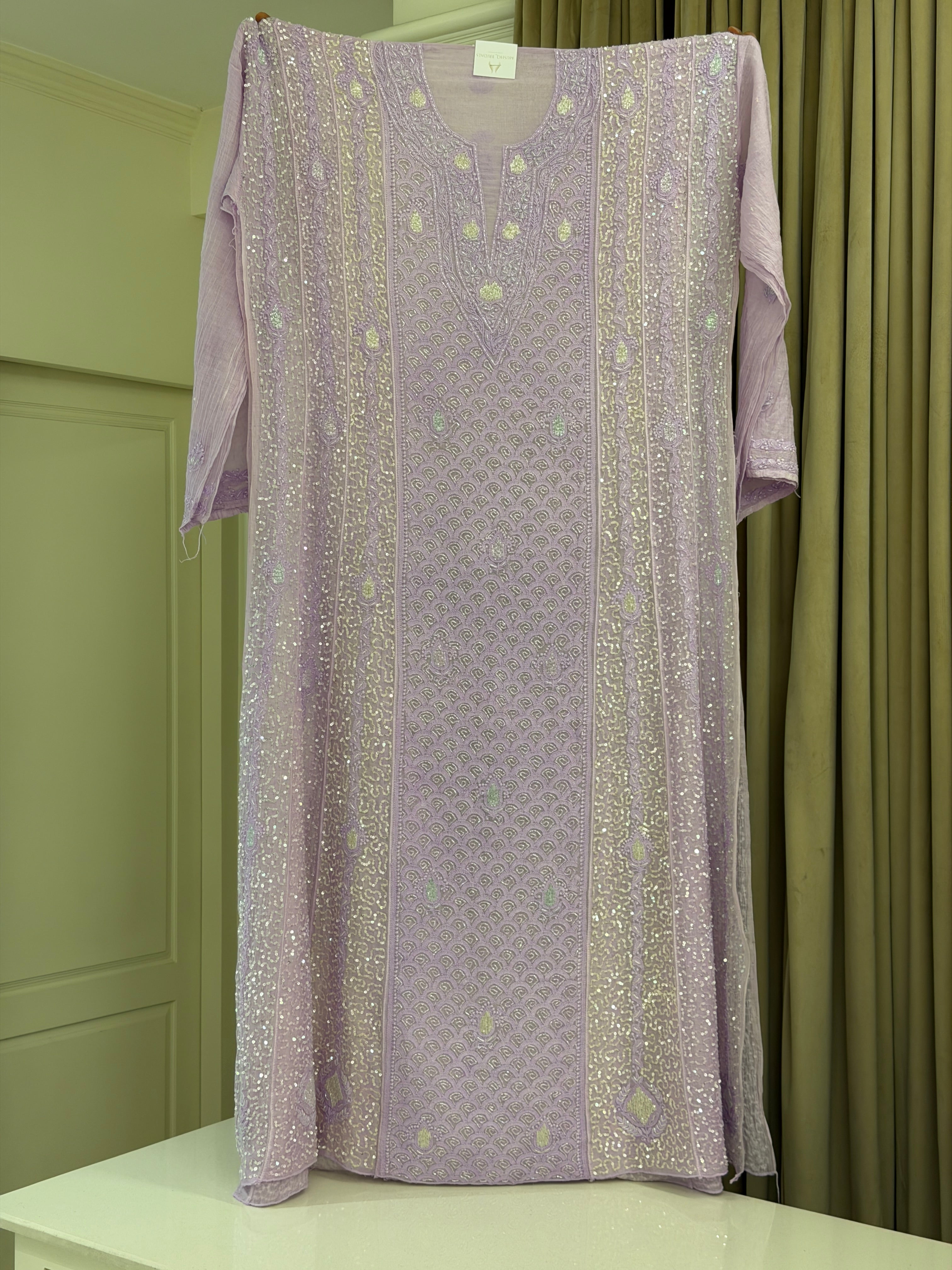 Noor Chikankari Anarkali Set