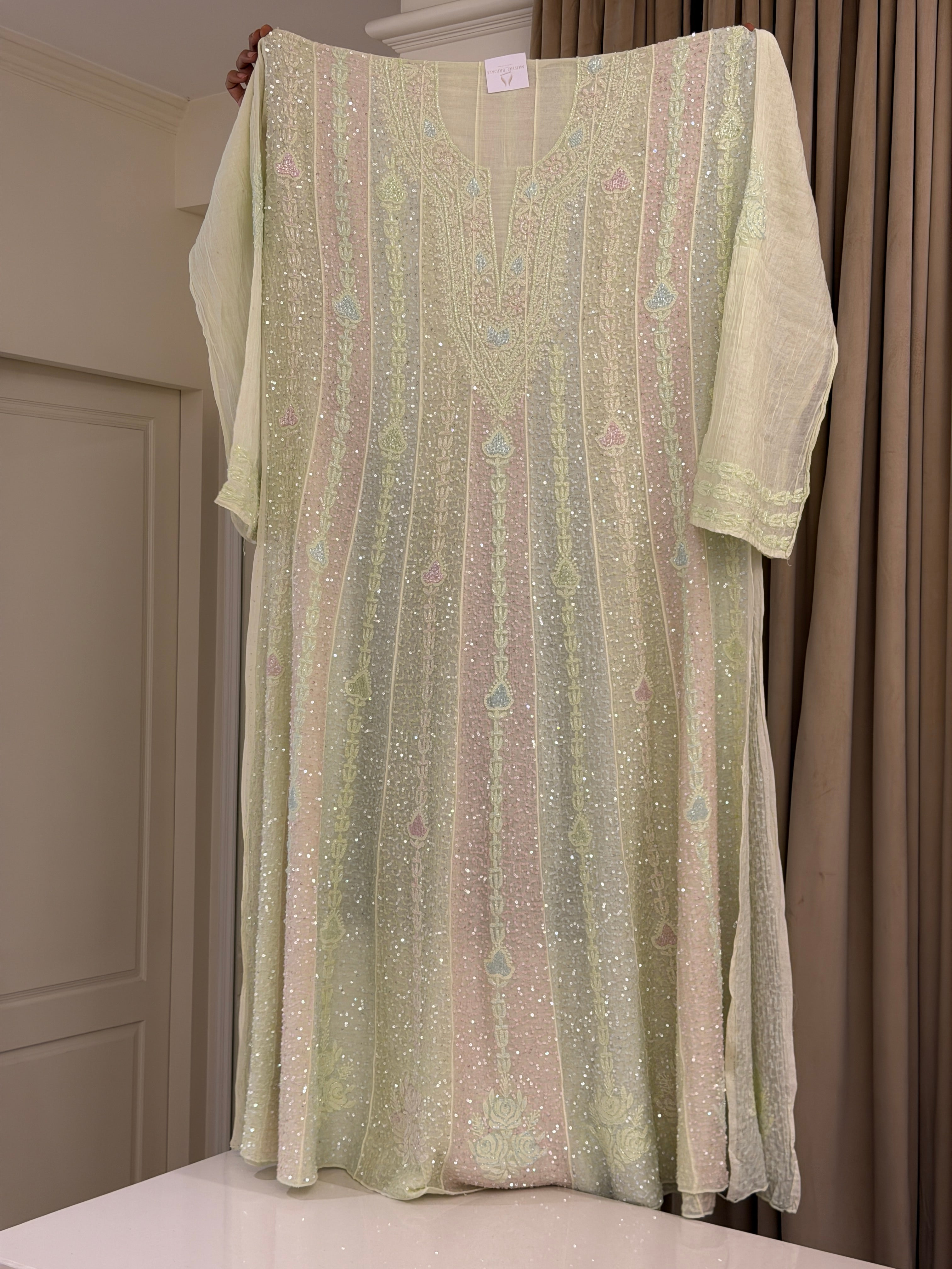Noor Chikankari Anarkali Set