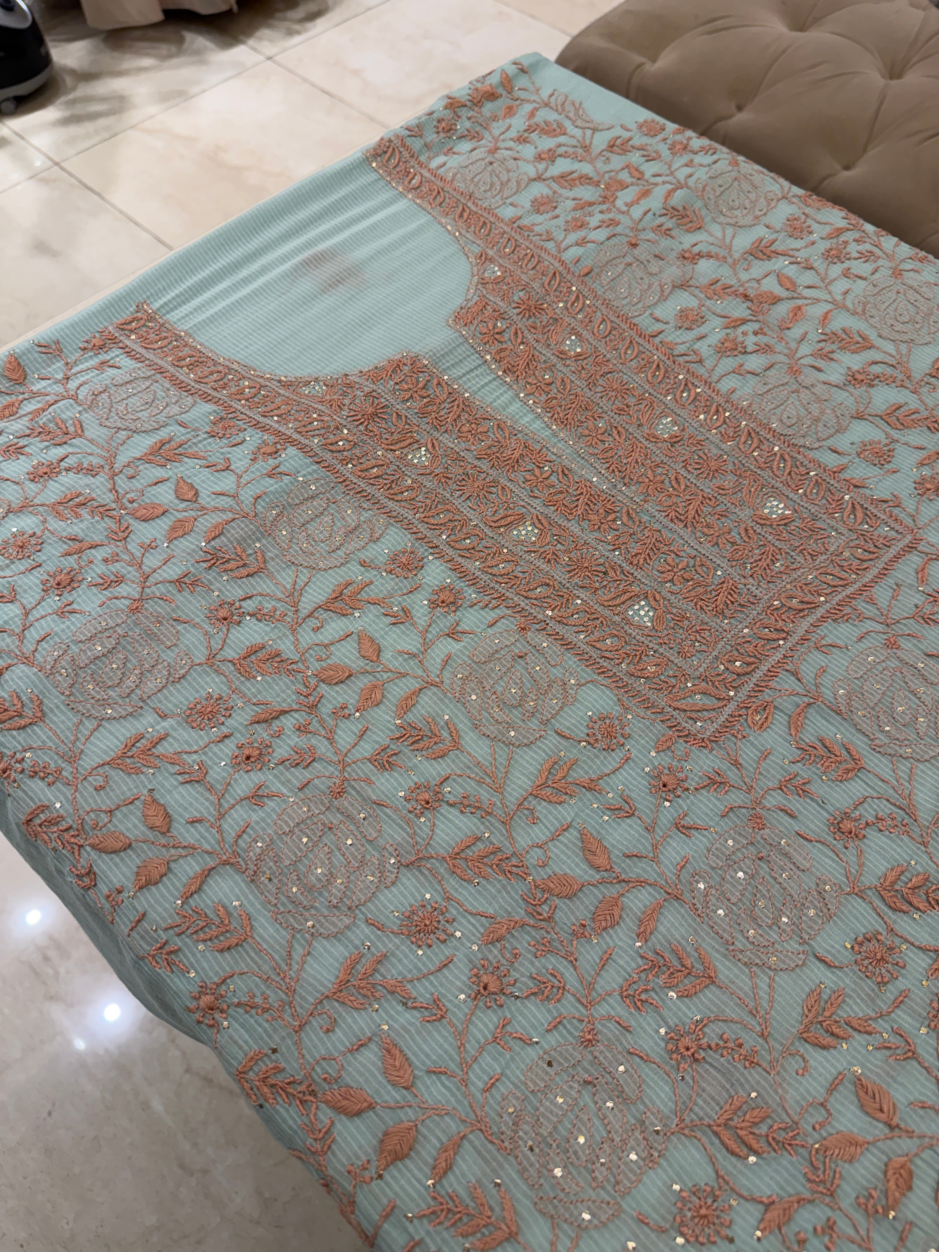 Gulnaar Pastel Chikankari Suit