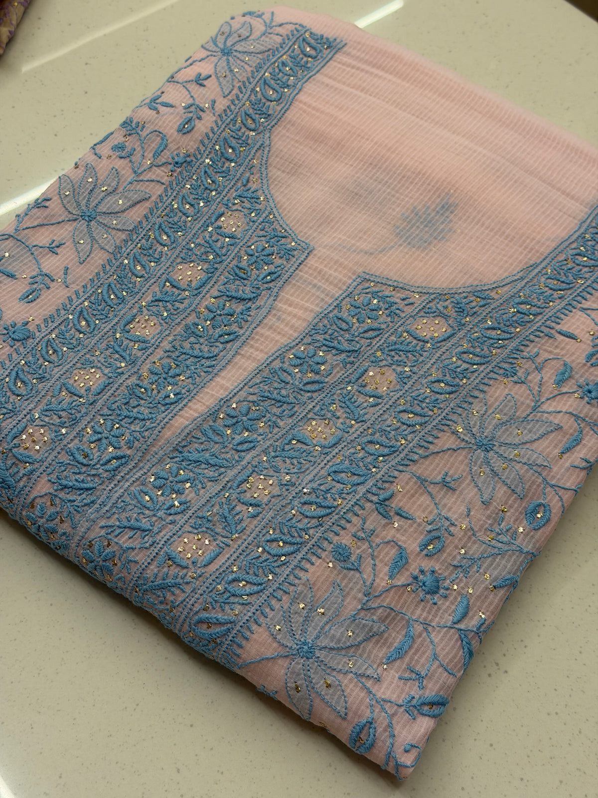 Gulnaar Pastel Chikankari Suit