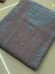 Gulnaar Pastel Chikankari Suit