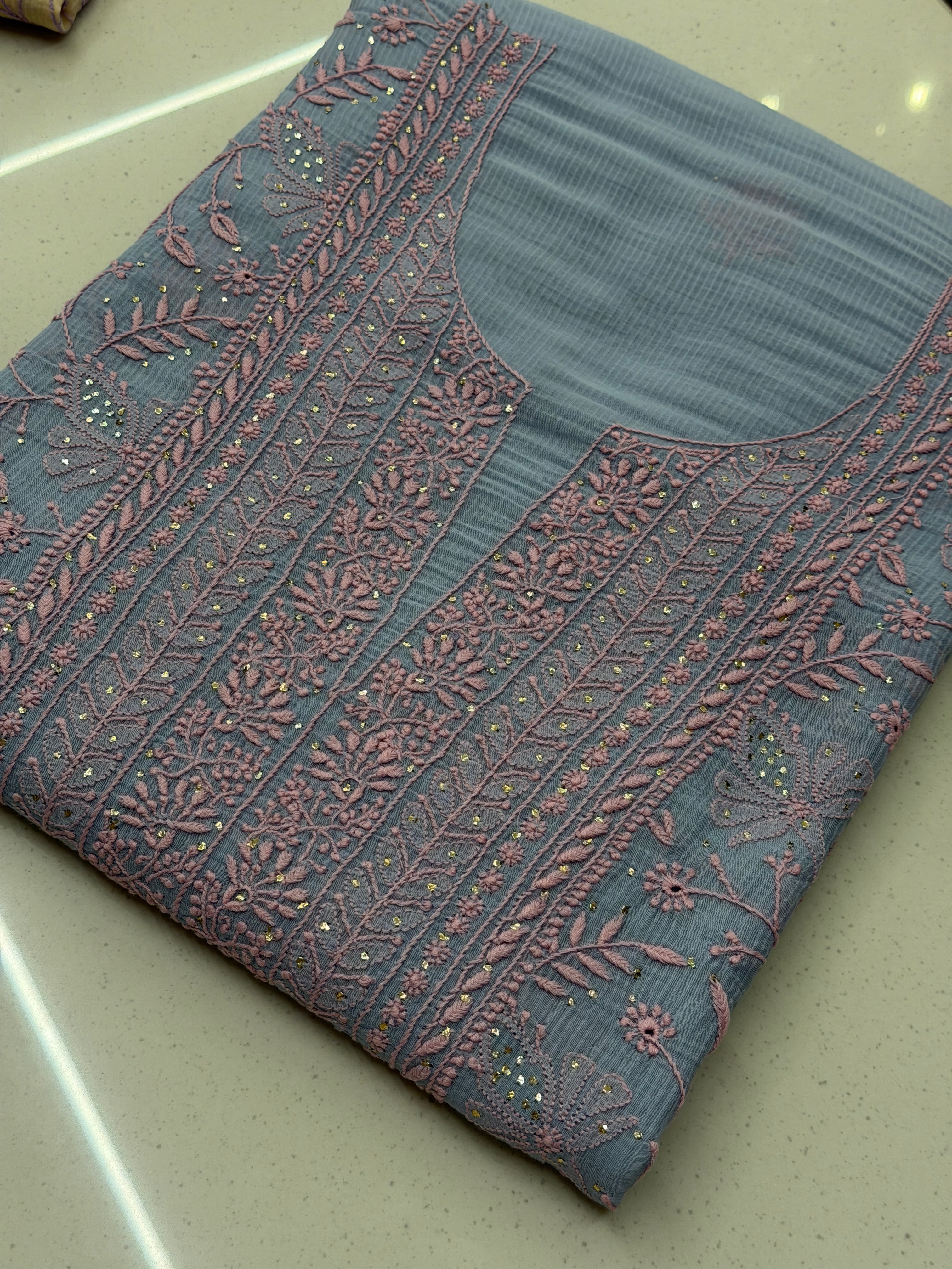 Gulnaar Pastel Chikankari Suit