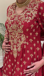 Zarmina Royale Dola Silk Sharara Set with Potli