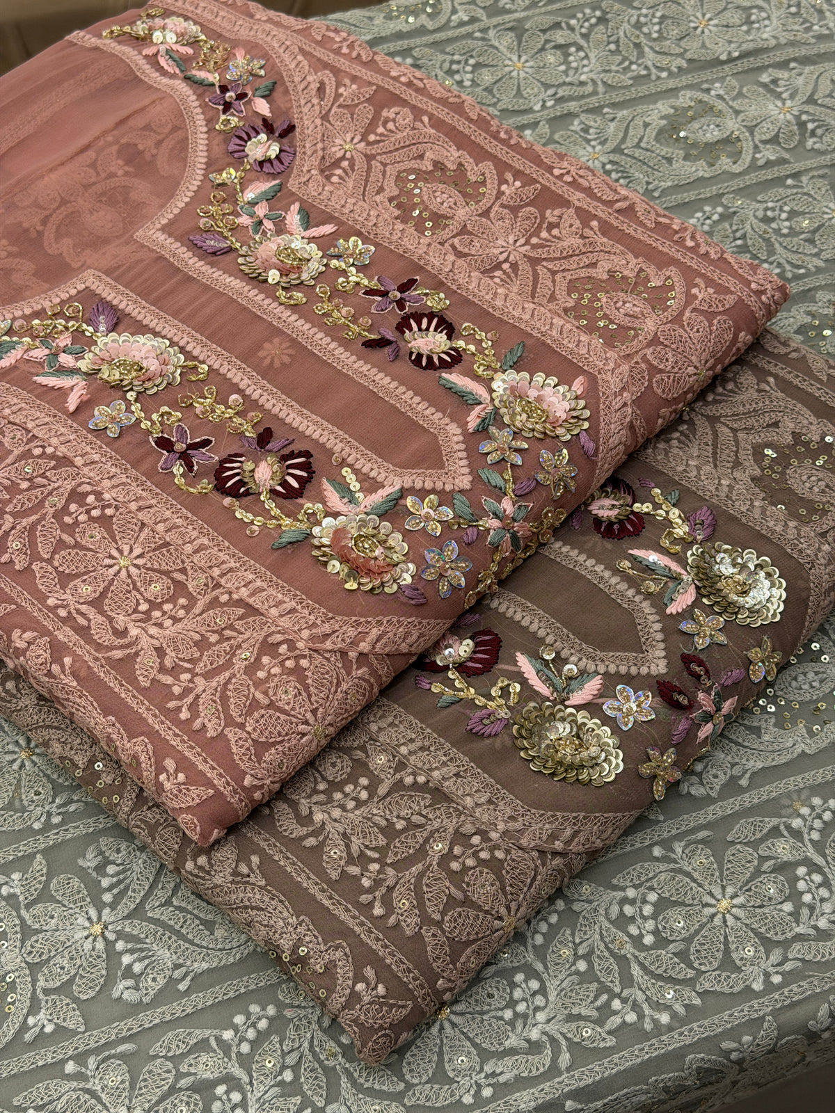 Luxury Chikankari Georgette Suit